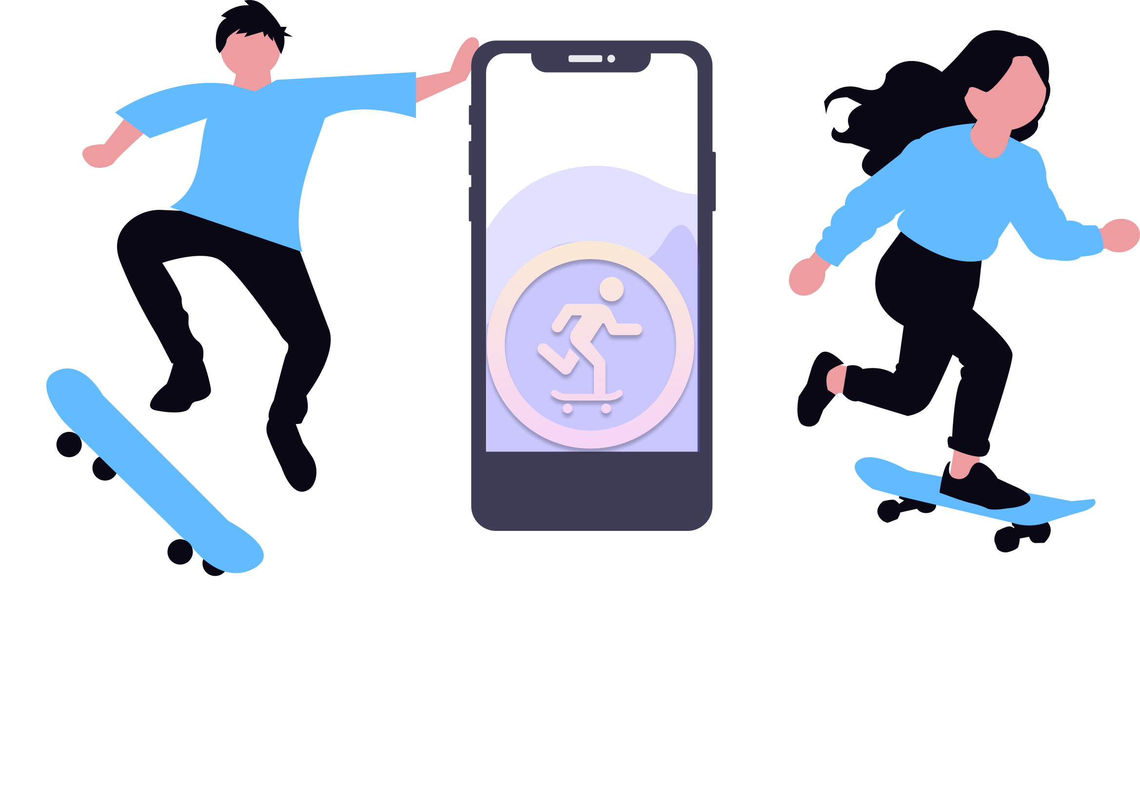 Sk8te app mockup